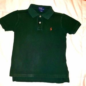 Boys size 6 Ralph Lauren hunter green polo shirt